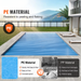 Solar pool cover 32 x 16ft for inground & above ground pools, heat retention, UV protection