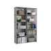 Upgrade your home organization with this grey 2-row bookshelf