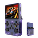Package includes handheld gaming console, charging cable, and user manual
