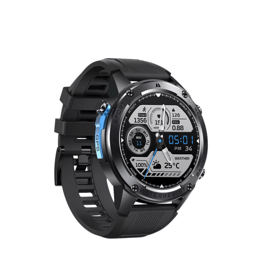 Advanced GPS Smartwatch with Compass and Altimeter in Abyss Black