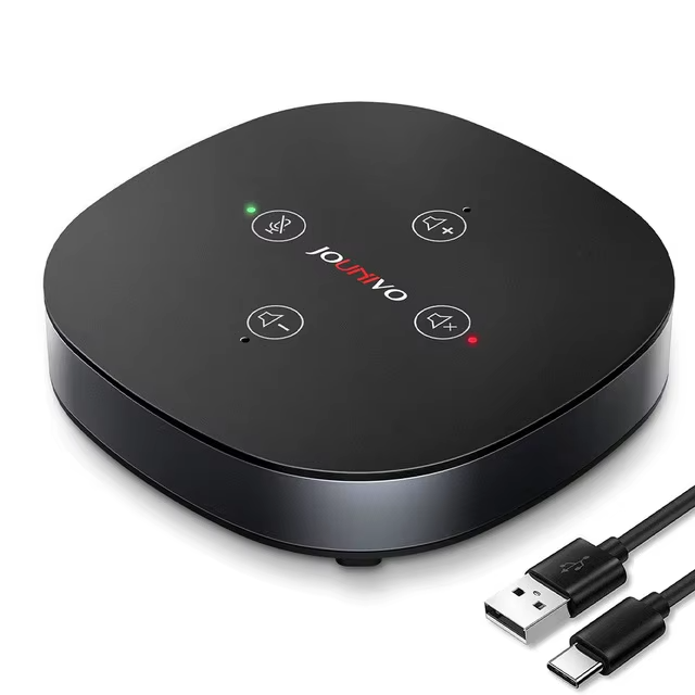 USB Conference Speaker with Omnidirectional Microphone & LED Controls – 803 delivering clear audio for meetings and online communication