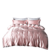 Luxury jade satin bedding set with fitted sheet and pillowcases 