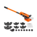 Heavy-duty manual pipe bender with 7 interchangeable bending dies