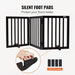 Adjustable gate with quick-release hinge system easily fits wide or narrow spaces