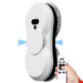 Atomizing Ultra Thin Robot Vacuum Window Cleaner with Remote Control on Glass Surface