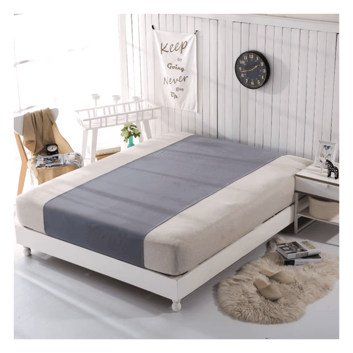 Grey Grounded Half Bed Sheet 90x260cm with Silver Antimicrobial Conductive Cord