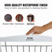 Foldable 3-Panel Freestanding Dog Gate for Narrow Passageways in White 244cm