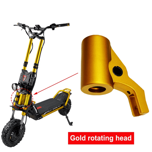 Gold Rotating Head for E-Scooter controller on white background 