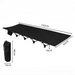 Camp bed package includes frame, Oxford cloth cover, storage bag, and instructions
