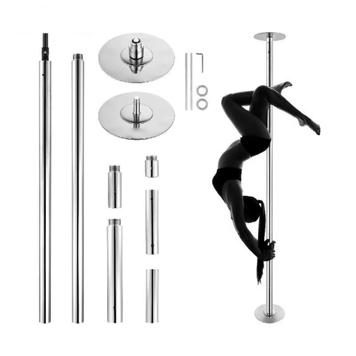 Professional Spinning Static Dancing Pole Kit with 45mm stainless steel pole