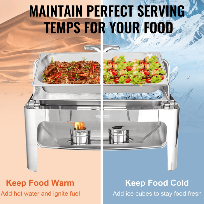 Convenient User-Friendly Design Chafing Dish Set