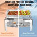 Convenient User-Friendly Design Chafing Dish Set