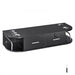 Salon Organizer Wall-Hanging Unit with Mirrors and Storage in Matte Black