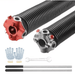 High carbon steel 82B and cast aluminum ADC12 garage door torsion springs with non-slip winding bars, gloves, and mounting wrench 
