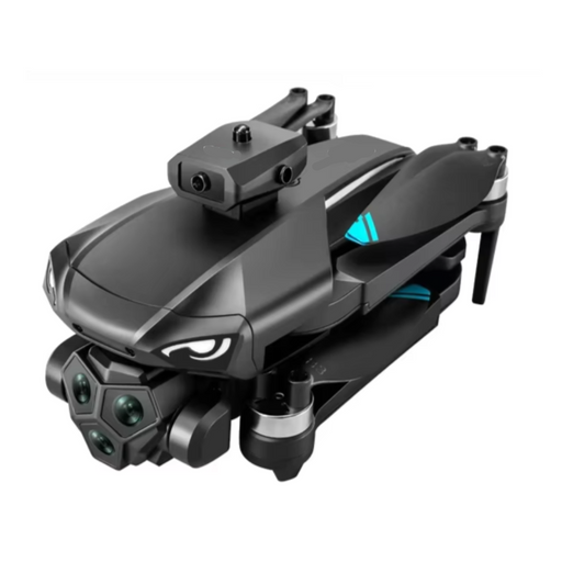 4K HD GPS Drone Foldable Brushless Quadcopter with Dual Camera flying in clear blue sky