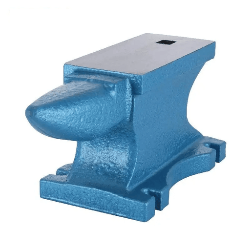 25KG Blacksmith Anvil Metal Forging Tool with Premium Drop-Forged Cast Iron Material and Rounded Horn for Shaping and Bending 