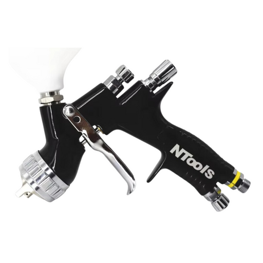 High-Quality HVLP Spray Gun with Ergonomic Handle and Stainless Steel Nozzle