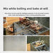 Efficient heat output for consistent outdoor cooking performance