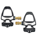 Road bike carbon lock pedals with titanium axle for lightweight racing