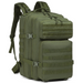45L Military-Style Molle Backpack in green for outdoor adventures and fitness activities