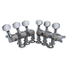 Guitar locking tuners with durable chrome metal construction for electric guitars