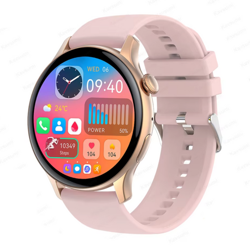 NFC Smart Watch - Pink with GPS, Bluetooth Call, and Health Monitoring