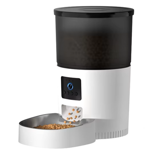 Automatic cat feeder with camera and smart video pet food dispenser