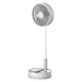 Portable Fan 10800mAh White Folding Rechargeable with USB and Remote for easy cooling on-the-go