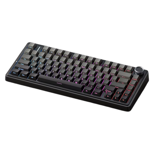 AULA F75 Gaming Mechanical Keyboard 75 Percent RGB Wireless Bluetooth Wired Reef Black Reaper Axis - Sleek and responsive gaming keyboard with customizable RGB lighting and wireless connectivity