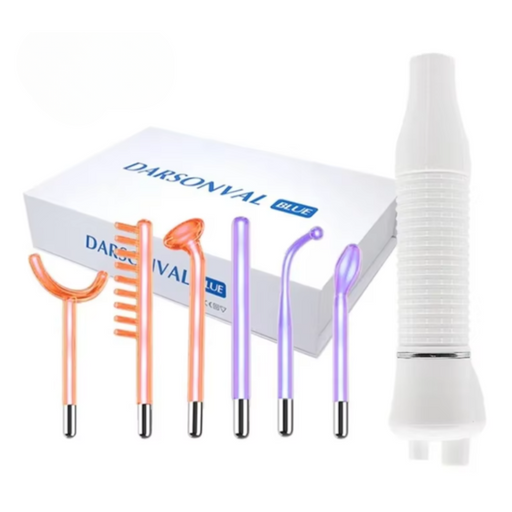 High-Frequency Facial Machine Skin Therapy with Argon Wands
