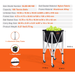 Foldable Tennis Ball Cart with Wheels Holds 180 Balls Capacity