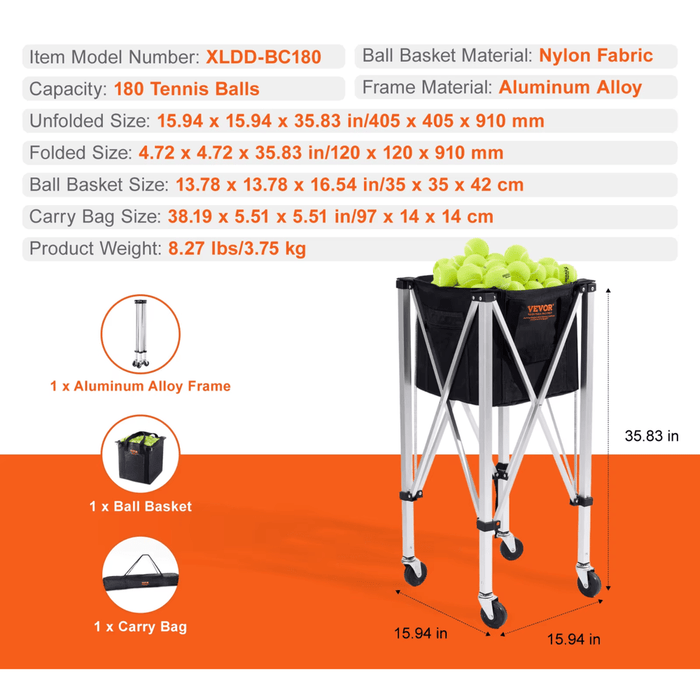 Quick assembly and disassembly with a storage bag included