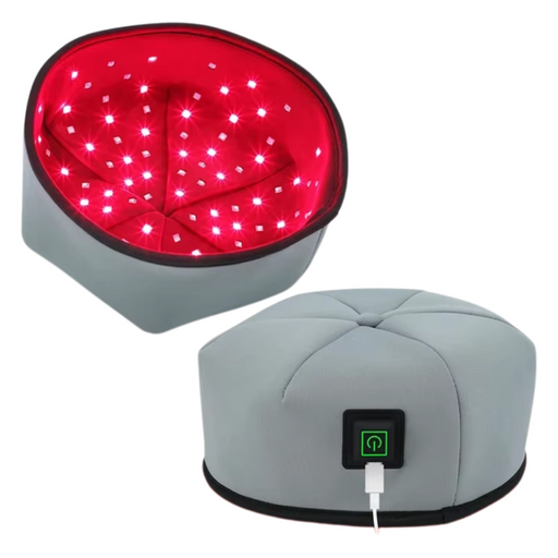Experience advanced red light therapy with this infrared LED scalp treatment hat