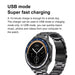 Black Steel Belt Smart Watch 32GB GPS BT Call Music Video Player - Stylish and functional smartwatch with GPS, Bluetooth, music and video capabilities