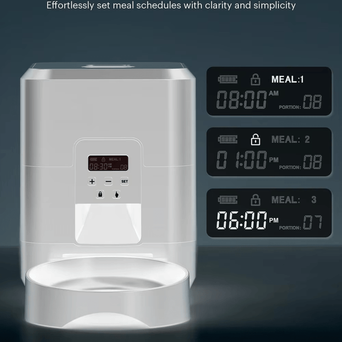 White WIFI Feeder for Cats and Small to Medium Dogs