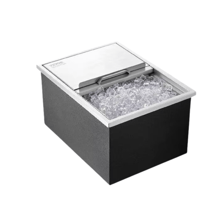 Large capacity stainless steel ice chest cooler for outdoor gatherings
