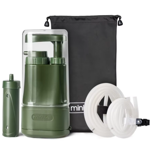 
Portable water filter with 001-micron filter pore size for hiking and camping