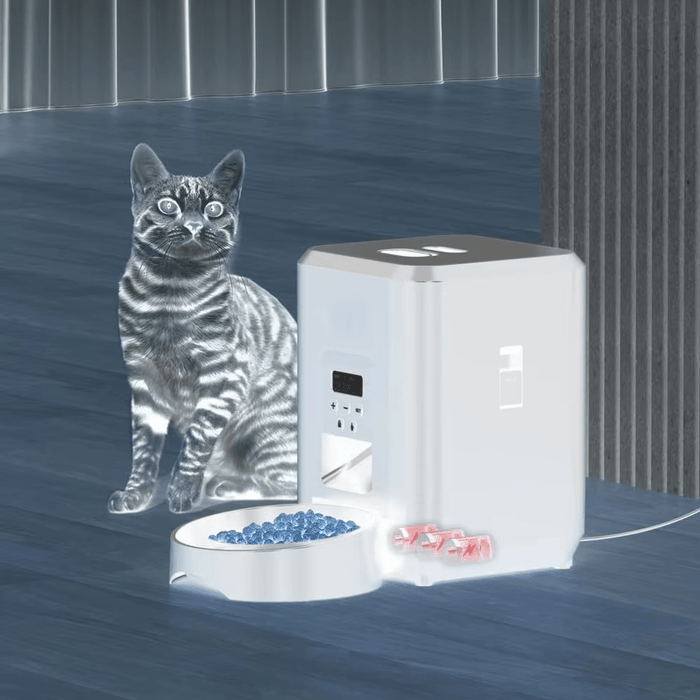 Customizable timer for precise scheduling of meals, promoting a healthy feeding routine
