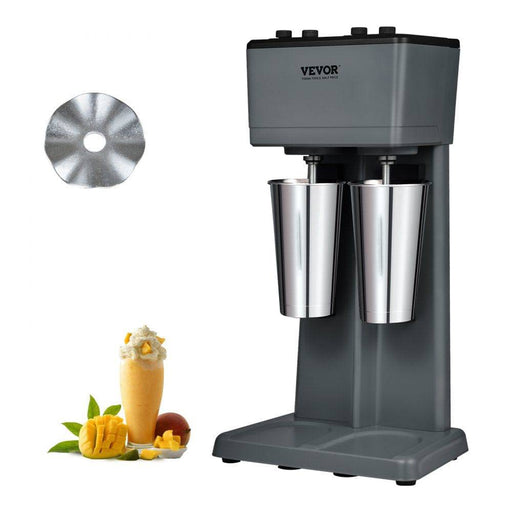 Double Head 3-Speed Milkshake Maker with 12 Second Fast Stirring and Dual Flavor Delight