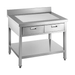 Stainless Steel Kitchen Work Prep Table with Double Drawers for Home & Commercial Use