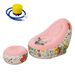Pink inflatable beanbag sofa chair with ergonomic design for optimal body support