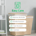 Grounded Half Bed Sheet 90x260cm Earthing with Silver Antimicrobial Conductive Cord - Small stripe - Soft and comfortable bed sheet with antimicrobial properties for earthing