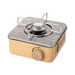 Portable camping mini gas stove in khaki color with 2800W butane burner and carrying bag