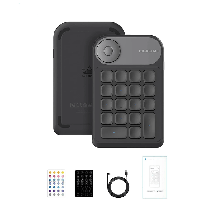 Wireless Bluetooth Keydial Mini Keyboard for various devices including drawing tablets and laptops