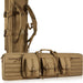 90 cm Tactical Double Long Gun Bag with Lockable Zipper, Portable Handle, Shoulder Strap (Brown) for carrying rifles and pistols 