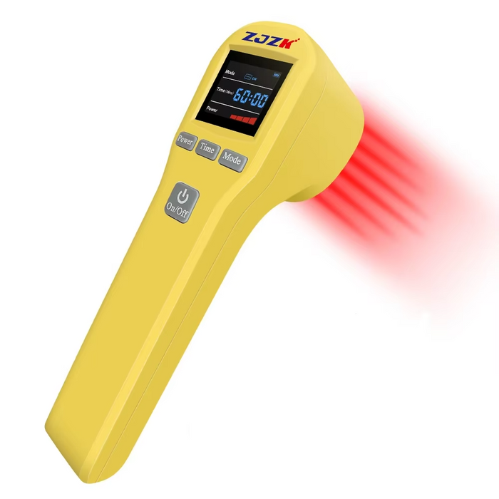 Cold Laser Therapy Device - Yellow for Back & Neck Pain Relief, Body Relaxation Massager