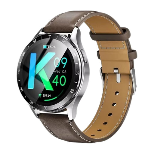 2-in-1 Smartwatch with TWS Earbuds, 132 AMOLED, Bluetooth Calls – Brown Black