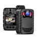 Mini Body Camera Full HD 1296P With Night Vision, Portable Police Body Cam in black background under low light conditions capturing clear video and audio evidence