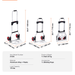 Folding Hand Truck with 80kg Load Capacity and Telescoping Handle
