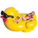 Thickened PVC swimming pool floating mat in the shape of a big yellow duck
